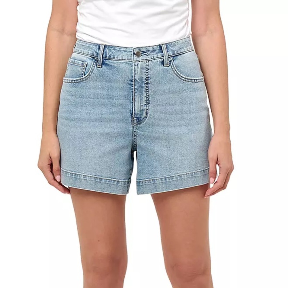 RM by Rebecca Minkoff Women's High Rise 90's Short  Blue LightWash